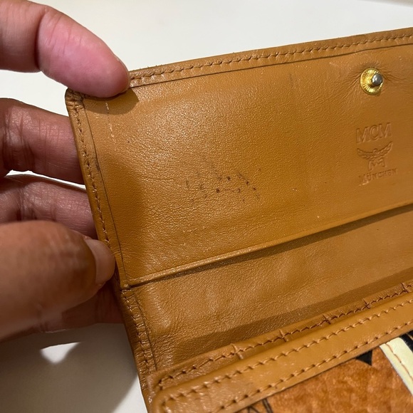 MCM COGNAC VISETOS LONG TRIFOLD WALLET - Picture 11 of 16